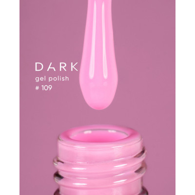 Гель-лак для нігтів Dark gel polish new collection 109 Рожевий Без TРO, 10 мл
