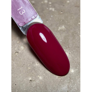 Гель-лак для нігтів Dark gel polish new collection 13 Винно-бордовий Без TРO, 10 мл