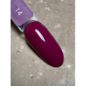 Гель-лак для нігтів Dark gel polish new collection 14 Малиново-червоний Без TРO, 10 мл