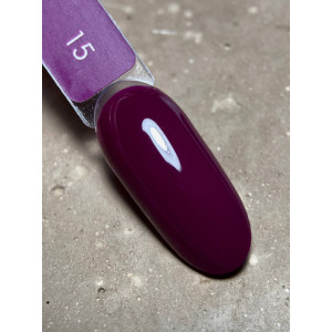 Гель-лак для нігтів Dark gel polish new collection 15 Сливовий Без TРO, 10 мл