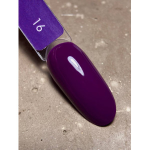 Гель-лак для нігтів Dark gel polish new collection 16 Баклажановий Без TРO, 10 мл