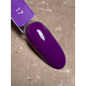 Гель-лак для нігтів Dark gel polish new collection 17 Фіолетово-виноградний Без TРO, 10 мл