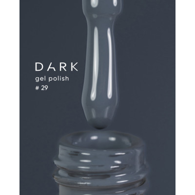 Гель-лак для нігтів Dark gel polish new collection 29 Сірий Без TРO, 10 мл