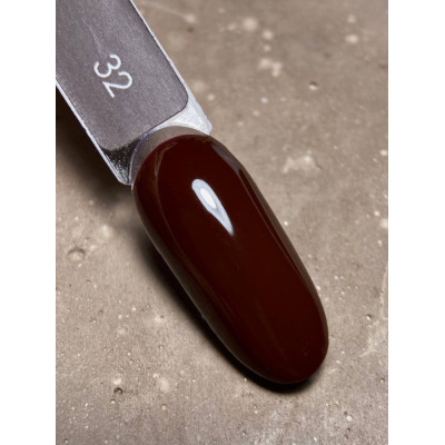 Гель-лак для нігтів Dark gel polish new collection 32 Шоколад Без TРO, 10 мл