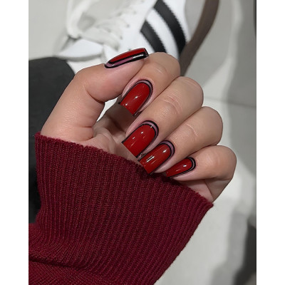 Гель-лак для нігтів Dark gel polish new collection 85 Червоний Без TРO, 10 мл