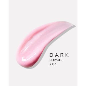 Aкрил-гель для нігтів Dark Polygel №7 у тюбику, 30 мл