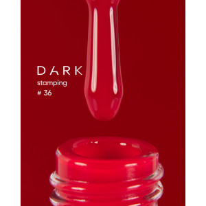Лак для стемпінгу Dark Stamping polish №36 ферарі, 10 мл