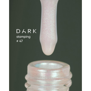 Лак для стемпінгу Dark Stamping polish №47 зелений хамелеон, 10 мл