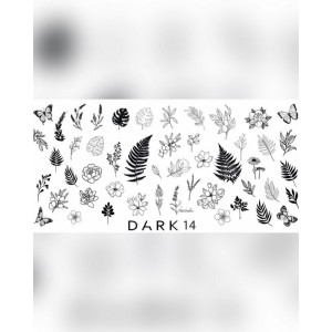 Пластина для стемпінгу Dark 14 металева