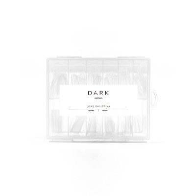 Верхні форми для нарощення Dark Long Ballerina, 120 шт