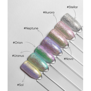 Гель для дизайнів та повного покриття нігтів Dark Stellar gel paint, 5 грам 