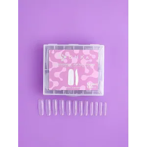 Верхні форми для нарощення Dnka Top Nail Forms Soft Square, 120 шт