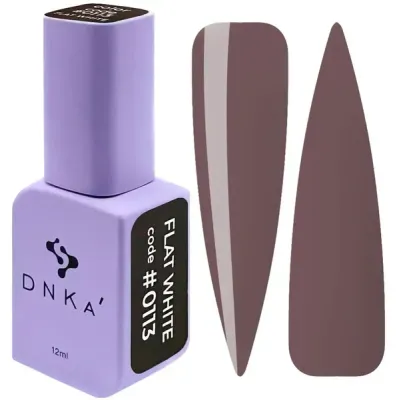 Гель-лак для нігтів Dnka Gel Polish Color #0113 Flat White, 12 мл
