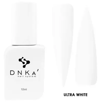 Гель-лак для нігтів Dnka Gel Polish Ultra White, 12 мл