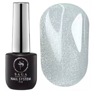 Гель-лак котяче око Saga Professional Glow Cat №08 світло-срібний, 9 мл