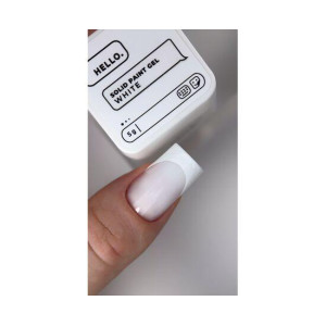 Гель-фарба Heylove Solid paint gel White, 5 грам 