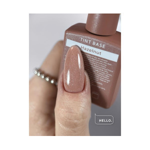 Камуфлююча база для нігтів Heylove Tint base Hazelnut з шимером, 15 мл