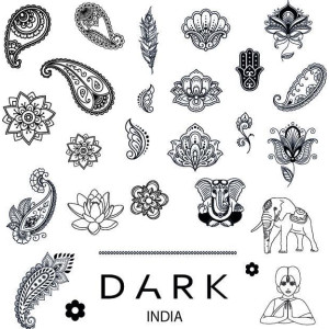 Пластина для стемпінгу Dark India металева