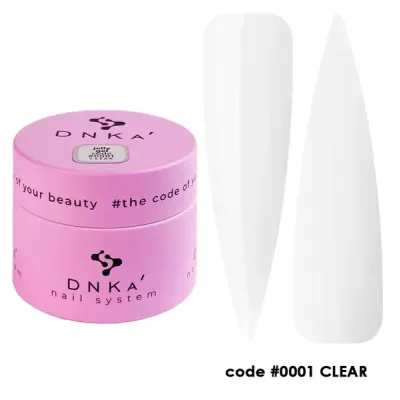 Гель желе для нарощування Dnka Jelly №001 Clear , 15 мл