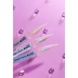 Паста для дизайну нігтів без липкого шару Dnka Jewel Paste №0003 перламутровий ліловий, 5 мл