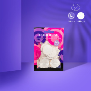 Змінні файли Staleks Pro білі для педикюрного диска Pododisc L 240 грит (50 шт)
