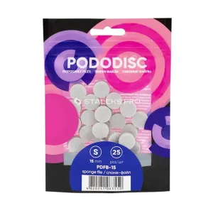 Спонж-файл полірувальник для педикюрного диска Staleks Pro Expert Pododisk S, 25 шт 1