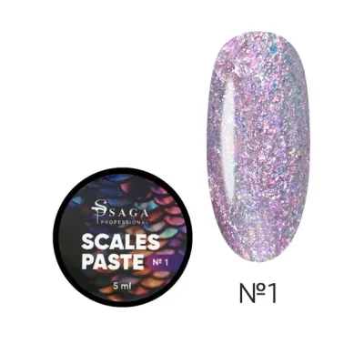 Гель-паста для нігтів без липкого шару Saga Professional Scales Paste №1, 5 мл