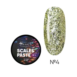 Гель-паста для нігтів без липкого шару Saga Professional Scales Paste №4, 5 мл