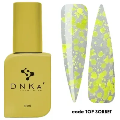 Топ для нігтів Dnka Sorbet Top, 12 мл