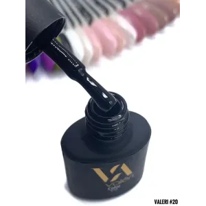 Гель-лак для нігтів Valeri №20 чорний, 6 мл