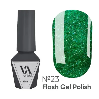 Світловідбиваючий гель - лак для нігтів Valeri Flash №23, 6 мл