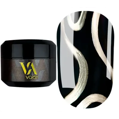 Металева гель-фарба Valeri Gold Metal Gel, 5 мл 