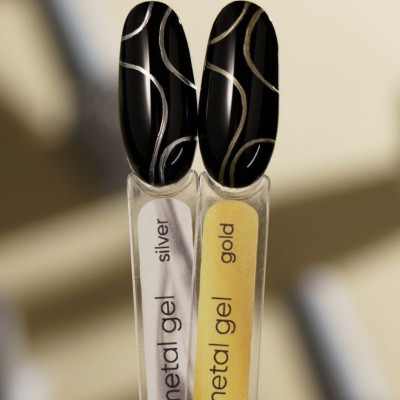 Металева гель-фарба Valeri Gold Metal Gel, 5 мл 