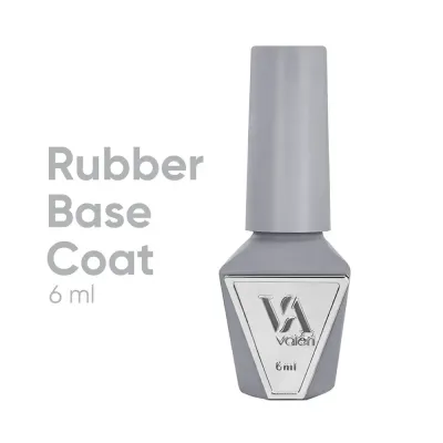 База для нігтів каучукова Valeri Rubber base прозора, 6 мл
