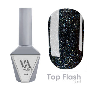 Світловідбиваючий топ для нігтів Valeri Top Flash, 12 мл