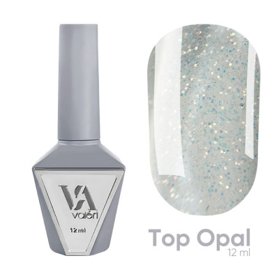 Декоративний топ для нігтів Valeri Top Opal, 12 мл