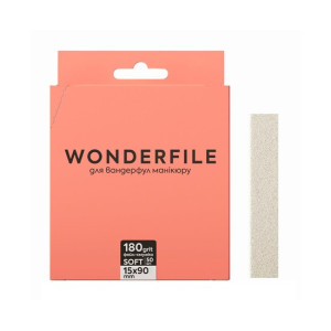 Файл-смужка на піні Wonderfile для пилки 130х15мм 180 грит, 50 шт (4820245341432)