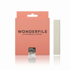 Файл-смужка на піні Wonderfile для пилки 160х18мм 240 грит, 50 шт (4820245341364)