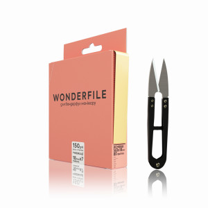 Файл-стрічка Wonderfile для пилки 130х15 мм 150 гритів 7 метрів + ножиці 4820245341586 