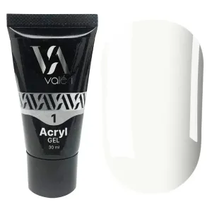 Акригель від Valeri №1 White білий, 30 мл