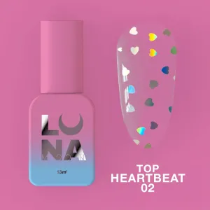 Топ для нігтів LunaMoon Heartbeat №2, 13 мл