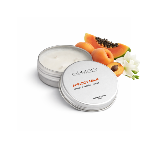 Масажна свічка, абрикосове молоко Gemely/ Massage candle, Apricot milk, 30 грам 