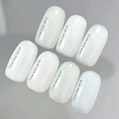 Камуфлююча база для нігтів Nailsoftheday Cover base milk shimmer 06, 10 мл 