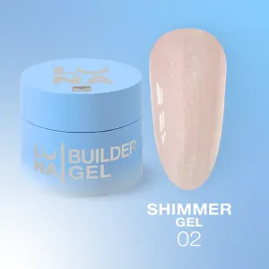 Гель для нарощування нігтів LunaMoon Shimmer Gel №2, 30 мл 