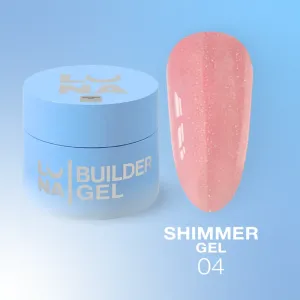 Гель для нарощування нігтів LunaMoon Shimmer Gel №4, 30 мл 