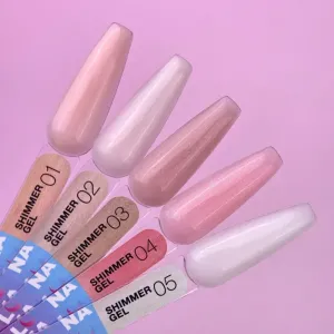 Гель для нарощування нігтів LunaMoon Shimmer Gel №4, 30 мл 