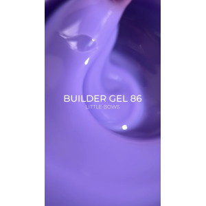 Гель для нарощування Edlen Builder Gel Little bows №86, 30 мл 