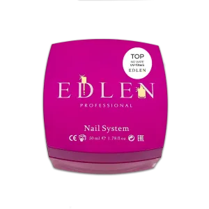 Топ для нігтів без липкого шару Edlen Top no wipe UV-filters, 50 мл