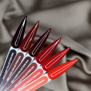 Гель-лак для нігтів Komilfo Red Code Collection №001 Hema/Tpo free, 8 мл 