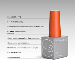 Топ для нігтів спф Gemely Spf Pro Top, 30 мл 